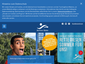 'berlinerbaeder.de' screenshot