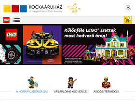 'kockaaruhaz.hu' screenshot