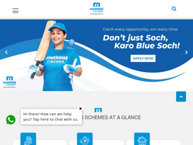 'muthootfincorp.com' screenshot