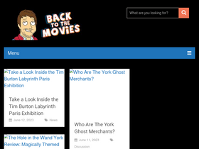 'backtothemovies.com' screenshot