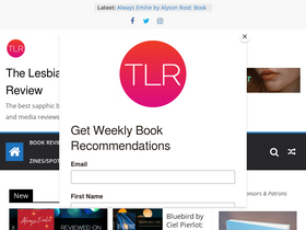 'thelesbianreview.com' screenshot