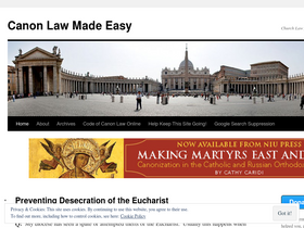 'canonlawmadeeasy.com' screenshot