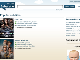 'subscene.com' screenshot