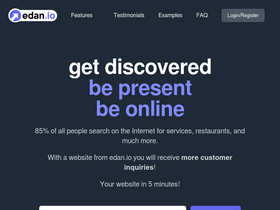 'edan.io' screenshot