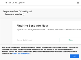 'turnoffthelights.com' screenshot