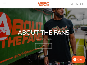 aboutthefans.com homepage screenshot