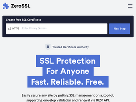 'zerossl.com' screenshot