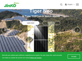'jinkosolar.com' screenshot