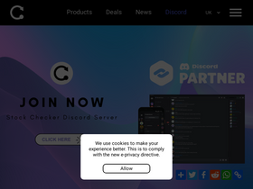 'stock-checker.com' screenshot