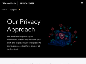 'warnermediaprivacy.com' screenshot