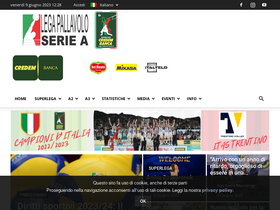 'legavolley.it' screenshot