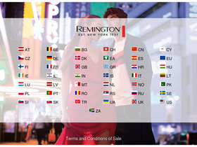 'remington-europe.com' screenshot