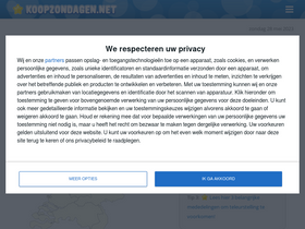 'koopzondagen.net' screenshot