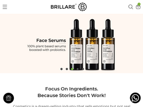 Brillare homepage screenshot