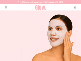 Glowskincare homepage screenshot