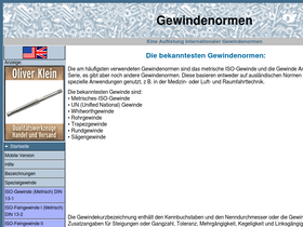'gewinde-normen.de' screenshot
