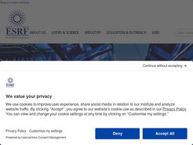 'esrf.fr' screenshot
