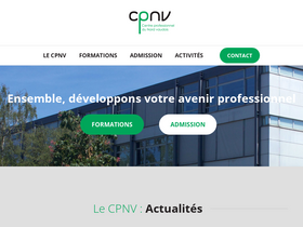 'cpnv.ch' screenshot