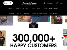 scentsnstories.com homepage screenshot