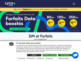 'lycamobile.fr' screenshot