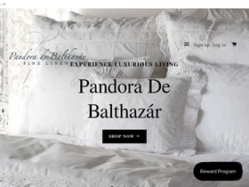 pandoradebalthazar.com homepage screenshot