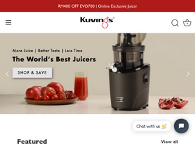 Kuvings homepage screenshot