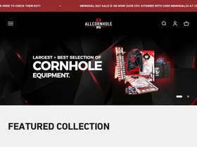 'allcornhole.com' screenshot