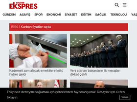 'eskisehirekspres.net' screenshot