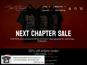 trainofthoughtcollective homepage screenshot