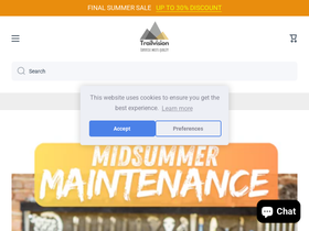 Trailvision homepage screenshot