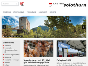 'geoweb.so.ch' screenshot