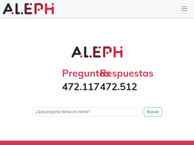 'aleph.org.mx' screenshot