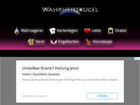 'wahrheitskugel.de' screenshot