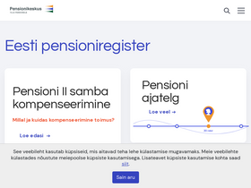 'pensionikeskus.ee' screenshot