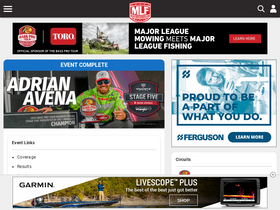 'majorleaguefishing.com' screenshot