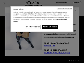 'lorealprofessionnel.it' screenshot