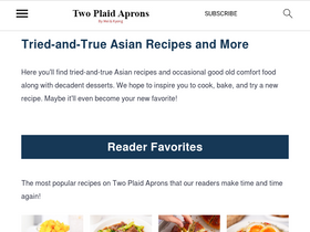 'twoplaidaprons.com' screenshot