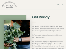 'thehomesteadingrd.com' screenshot