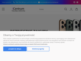 'icentrumsklep.pl' screenshot