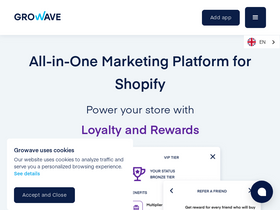 'growave.io' screenshot