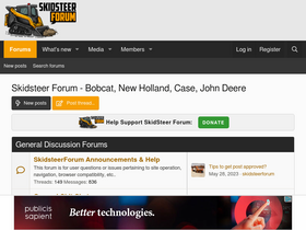 'skidsteerforum.com' screenshot