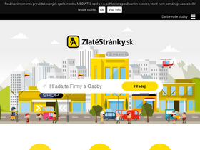 'zlatestranky.sk' screenshot