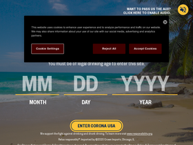 'coronausa.com' screenshot