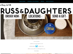 'shop.russanddaughters.com' screenshot