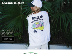 216socialclub.com homepage screenshot