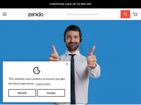 Zenido UK website screenshot