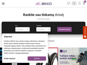 'bikko.lt' screenshot