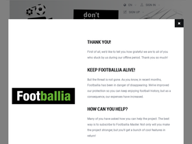 'footballia.net' screenshot