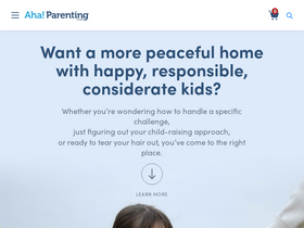 'ahaparenting.com' screenshot