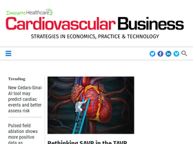 'cardiovascularbusiness.com' screenshot